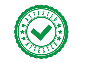 Attested Certificate Example